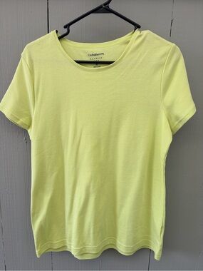 Croft & Barrow Classic Women's Short-Sleeve Tee in Light Yellow